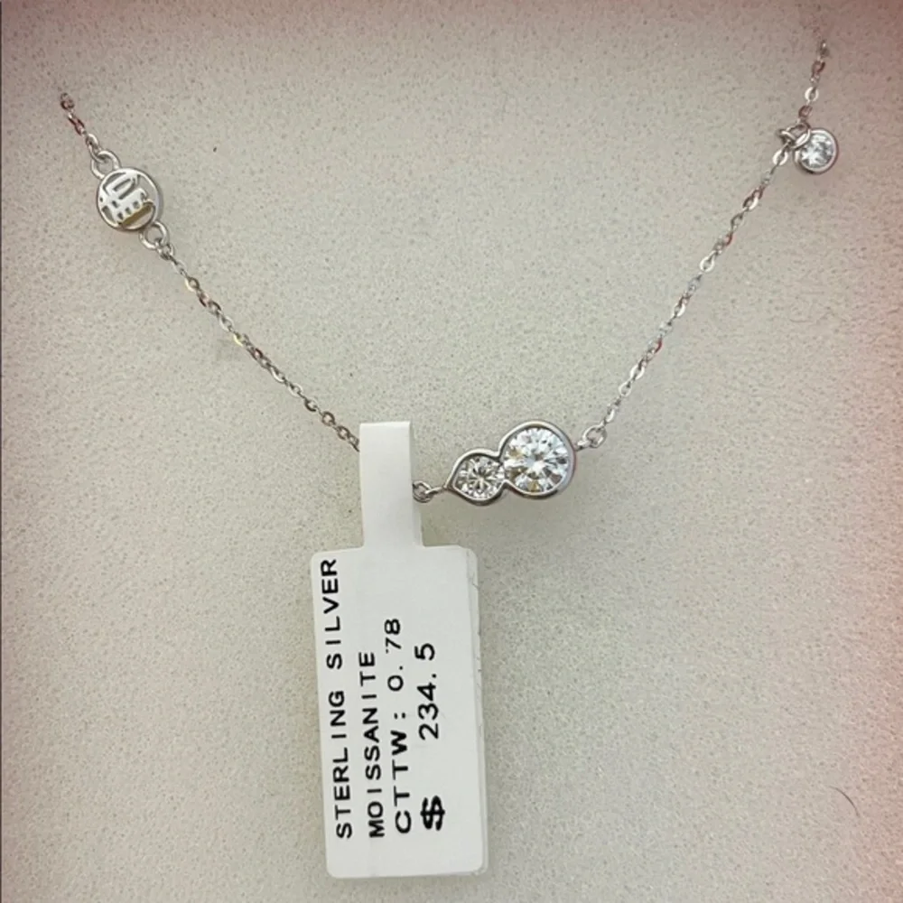 Sterling Silver Moissanit CTTW: 0.78 Women’s Bracelet•New With tag & Generic box